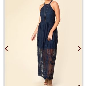 Lace maxi dress